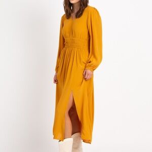 Elegant Mustard Yellow Dress